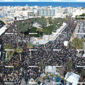 ΑΕΡΟΦΩΤΟΓΡΑΦΙΕΣ ΑΠΟ ΤΗ ΣΥΓΚΕΝΤΡΩΣΗ ΓΙΑ ΤΑ ΤΕΜΠΗ