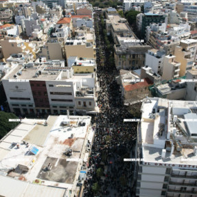 ΑΕΡΟΦΩΤΟΓΡΑΦΙΕΣ ΑΠΟ ΤΗ ΣΥΓΚΕΝΤΡΩΣΗ ΓΙΑ ΤΑ ΤΕΜΠΗ
