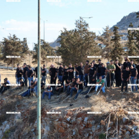 ΜΠΛΟΚΟ ΣΤΟ ΚΟΜΒΟ ΑΕΡΟΔΡΟΜΙΟΥ ΑΠΟ ΤΟΥΣ ΑΓΡΟΤΕΣ