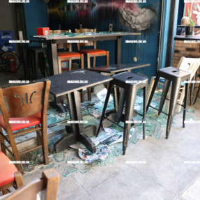 ΕΚΡΗΞΗ ΦΙΑΛΗΣ ΣΕ ΣΤΟΑ ΚΟΝΤΑ ΣΤΟΝ ΑΓΙΟ ΜΗΝΑ