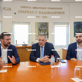 ΕΠΙΣΚΕΨΗ ΤΑΧΙΑΟΥ ΣΤΟ ΔΗΜΟ ΓΑΖΙΟΥ