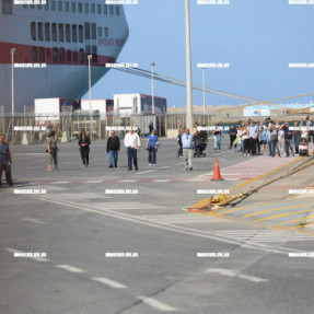 ΔΙΑΜΑΡΤΥΡΙΑ ΣΤΟ ΛΙΜΆΝΙ ΓΙΑ ΤΟ ΙΣΡΑΗΛΙΝΟ  ΚΡΟΥΑΖΙΕΡΟΠΛΟΙΟ