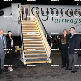 Πρώτη πτήση της Cyprus Airways από τη Λάρνακα, στο «Ν. Καζαντζάκης