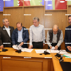 ΥΠΟΓΡΑΦΗ ΣΥΜΒΑΣΗΣ " ΔΙΑΜΟΡΦΩΣΗ ΠΛΑΤΕΙΑΣ ΕΥΡΩΠΗΣ ΚΑΙ ΔΙΚΤΑΙΟΥ ΑΝΤΡΟ