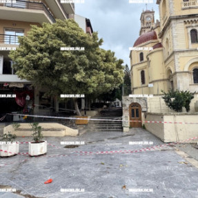 ΖΗΜΙΕΣ ΣΤΗΝ ΠΛΑΤΕΙΑ ΤΟΥ ΑΓΙΟΥ ΜΗΝΑ ΑΠΟ ΤΟΝ ΑΕΡΑ