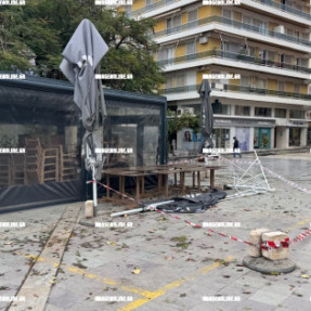 ΖΗΜΙΕΣ ΣΤΗΝ ΠΛΑΤΕΙΑ ΤΟΥ ΑΓΙΟΥ ΜΗΝΑ ΑΠΟ ΤΟΝ ΑΕΡΑ