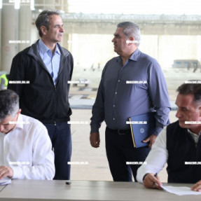 ΕΠΙΣΚΕΨΗ ΜΗΤΣΟΤΑΚΗ ΣΤΟ ΑΕΡΟΔΡΟΜΙΟ ΚΑΣΤΕΛΙΟΥ