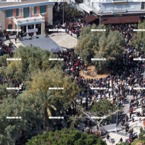 ΑΕΡΟΦΩΤΟΓΡΑΦΙΕΣ ΑΠΟ ΤΗΝ ΠΛΑΤΕΙΑ ΕΛΕΥΘΕΡΙΑΣ ΑΠΟ ΤΗ ΔΙΑΜΑΡΤΥΡΙΑ ΓΙΑ ΤΑ ΤΕΜΠΗ