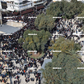 ΑΕΡΟΦΩΤΟΓΡΑΦΙΕΣ ΑΠΟ ΤΗΝ ΠΛΑΤΕΙΑ ΕΛΕΥΘΕΡΙΑΣ ΑΠΟ ΤΗ ΔΙΑΜΑΡΤΥΡΙΑ ΓΙΑ ΤΑ ΤΕΜΠΗ