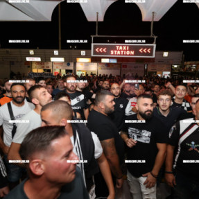 ΥΠΟΔΟΧΗ ΤΗΣ ΟΜΑΔΑΣ ΤΟΥ ΟΦΗ ΣΤΟ ΑΕΡΟΔΡΟΜΙΟ ΜΕΤΑ ΤΗ ΝΙΚΗ ΜΕ ΤΟΝ ΟΛΥΜΠΙΑΚΟ