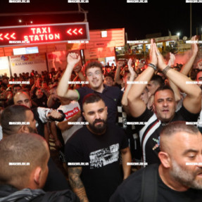 ΥΠΟΔΟΧΗ ΤΗΣ ΟΜΑΔΑΣ ΤΟΥ ΟΦΗ ΣΤΟ ΑΕΡΟΔΡΟΜΙΟ ΜΕΤΑ ΤΗ ΝΙΚΗ ΜΕ ΤΟΝ ΟΛΥΜΠΙΑΚΟ