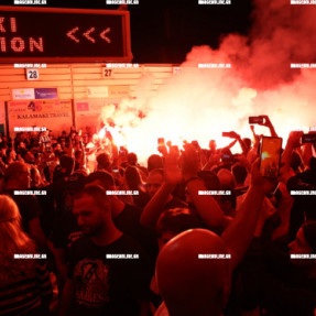 ΥΠΟΔΟΧΗ ΤΗΣ ΟΜΑΔΑΣ ΤΟΥ ΟΦΗ ΣΤΟ ΑΕΡΟΔΡΟΜΙΟ ΜΕΤΑ ΤΗ ΝΙΚΗ ΜΕ ΤΟΝ ΟΛΥΜΠΙΑΚΟ