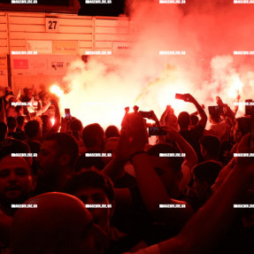 ΥΠΟΔΟΧΗ ΤΗΣ ΟΜΑΔΑΣ ΤΟΥ ΟΦΗ ΣΤΟ ΑΕΡΟΔΡΟΜΙΟ ΜΕΤΑ ΤΗ ΝΙΚΗ ΜΕ ΤΟΝ ΟΛΥΜΠΙΑΚΟ