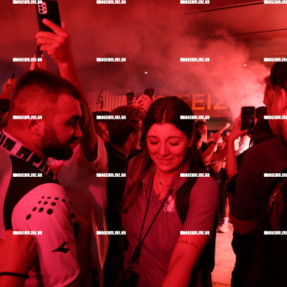 ΥΠΟΔΟΧΗ ΤΗΣ ΟΜΑΔΑΣ ΤΟΥ ΟΦΗ ΣΤΟ ΑΕΡΟΔΡΟΜΙΟ ΜΕΤΑ ΤΗ ΝΙΚΗ ΜΕ ΤΟΝ ΟΛΥΜΠΙΑΚΟ