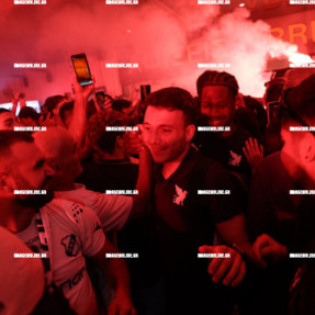 ΥΠΟΔΟΧΗ ΤΗΣ ΟΜΑΔΑΣ ΤΟΥ ΟΦΗ ΣΤΟ ΑΕΡΟΔΡΟΜΙΟ ΜΕΤΑ ΤΗ ΝΙΚΗ ΜΕ ΤΟΝ ΟΛΥΜΠΙΑΚΟ