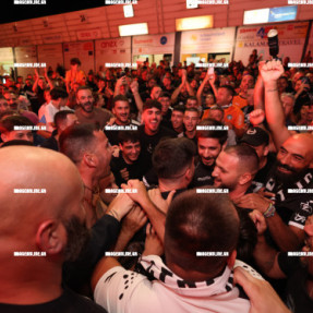 ΥΠΟΔΟΧΗ ΤΗΣ ΟΜΑΔΑΣ ΤΟΥ ΟΦΗ ΣΤΟ ΑΕΡΟΔΡΟΜΙΟ ΜΕΤΑ ΤΗ ΝΙΚΗ ΜΕ ΤΟΝ ΟΛΥΜΠΙΑΚΟ