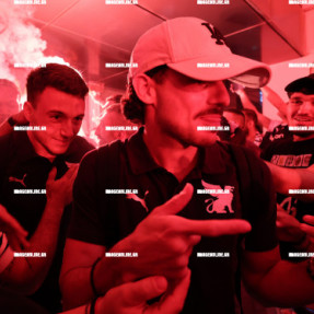 ΥΠΟΔΟΧΗ ΤΗΣ ΟΜΑΔΑΣ ΤΟΥ ΟΦΗ ΣΤΟ ΑΕΡΟΔΡΟΜΙΟ ΜΕΤΑ ΤΗ ΝΙΚΗ ΜΕ ΤΟΝ ΟΛΥΜΠΙΑΚΟ