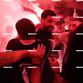 ΥΠΟΔΟΧΗ ΤΗΣ ΟΜΑΔΑΣ ΤΟΥ ΟΦΗ ΣΤΟ ΑΕΡΟΔΡΟΜΙΟ ΜΕΤΑ ΤΗ ΝΙΚΗ ΜΕ ΤΟΝ ΟΛΥΜΠΙΑΚΟ