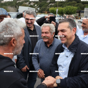 Ο ΑΛΕΞΗΣ ΤΣΙΠΡΑΣ ΣΤΟ ΟΡΟΠΕΔΙΟ ΛΑΣΙΘΙΟΥ