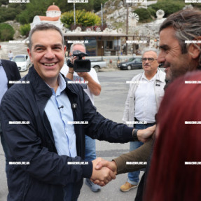 Ο ΑΛΕΞΗΣ ΤΣΙΠΡΑΣ ΣΤΟ ΟΡΟΠΕΔΙΟ ΛΑΣΙΘΙΟΥ