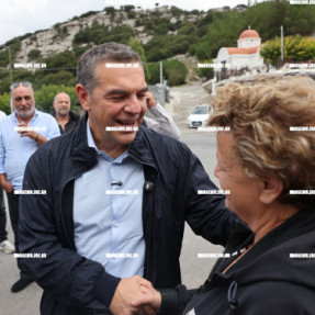 Ο ΑΛΕΞΗΣ ΤΣΙΠΡΑΣ ΣΤΟ ΟΡΟΠΕΔΙΟ ΛΑΣΙΘΙΟΥ
