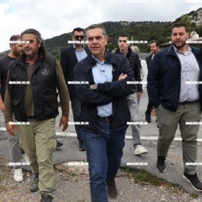 Ο ΑΛΕΞΗΣ ΤΣΙΠΡΑΣ ΣΤΟ ΟΡΟΠΕΔΙΟ ΛΑΣΙΘΙΟΥ