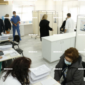 Εμβολιασμός ηλικιωμένων στο Κ.Υ Εσταυρωμένου