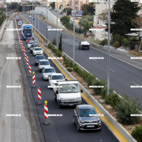 ΜΠΟΤΙΛΙΑΡΙΣΜΑ ΣΤΗΝ ΕΘΝΙΚΗ ΟΔΟ ΑΠΟ ΤΑ ΕΡΓΑ ΑΣΦΑΛΤΟΣΤΡΩΣΗΣ