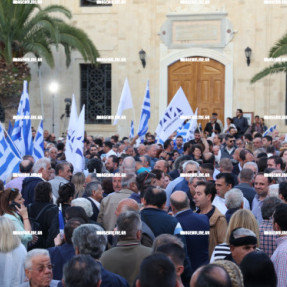 ΟΜΙΛΙΑ ΜΗΤΣΟΤΑΚΗ ΣΤΗΝ ΠΛΑΤΕΙΑ ΑΓΙΟΥ ΤΙΤΟΥ