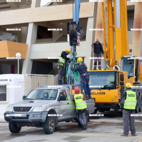 ΞΕΚΙΝΗΣΑΝ ΟΙ ΕΡΓΑΣΙΕΣ ΑΠΟΚΑΤΑΣΤΑΣΗΣ ΤΟΥ ΣΤΥΕΓΑΣΤΡΟΥ ΣΤΟ ΠΑΓΚΡΗΤΙΟ